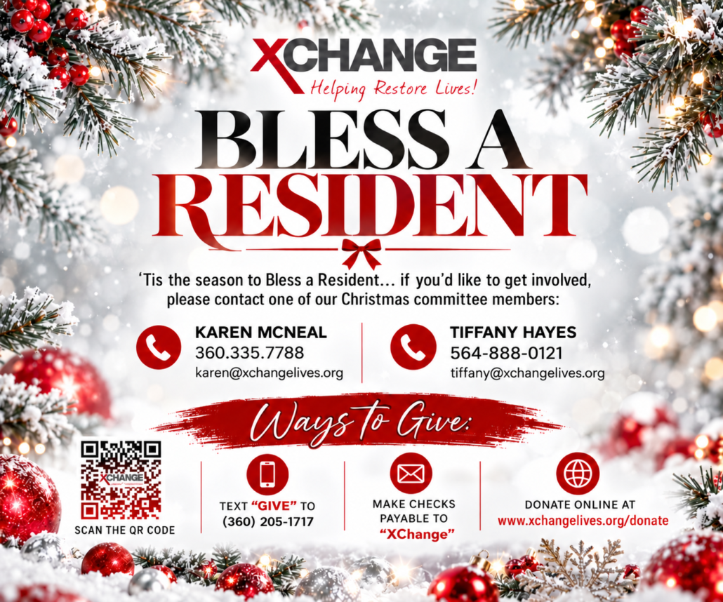 Bless a Resident Holiday Flyer